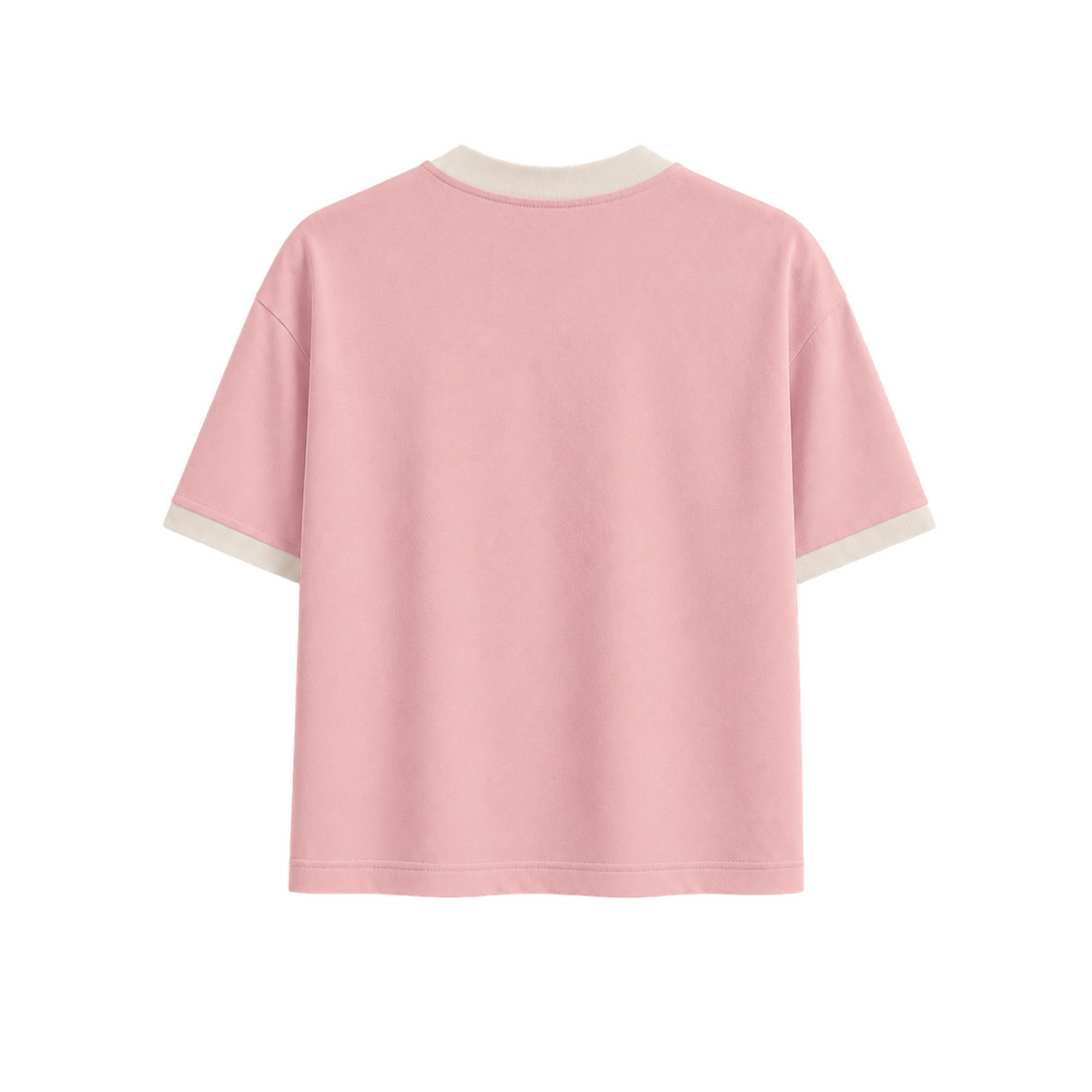 Peach Ringer boxy fit Tee